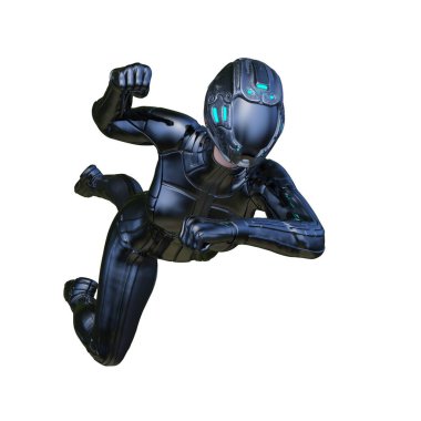 Süper kadın 3d cg render