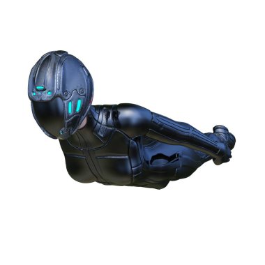 Süper kadın 3d cg render