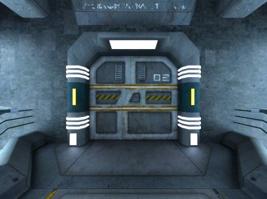 Teknoloji binasının 3d CG görüntülemesi