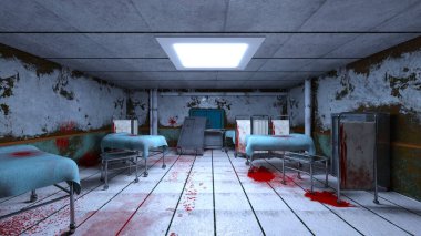 Korku Hastanesinin 3D CG yorumlaması
