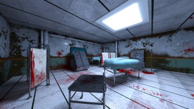 Korku Hastanesinin 3D CG yorumlaması