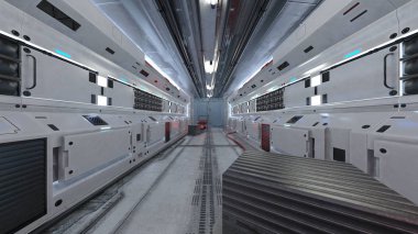 Teknoloji binasının 3d CG görüntülemesi