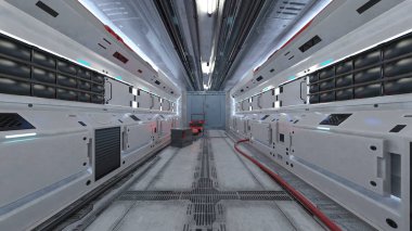 Teknoloji binasının 3d CG görüntülemesi