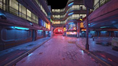 Şehir 3D cg render