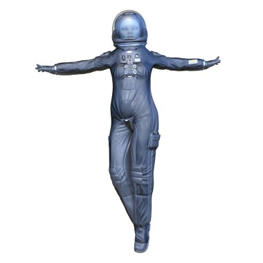 spaceman 3D cg render