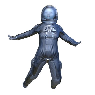 spaceman 3D cg render
