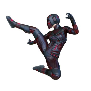 Süper kadın 3d cg render