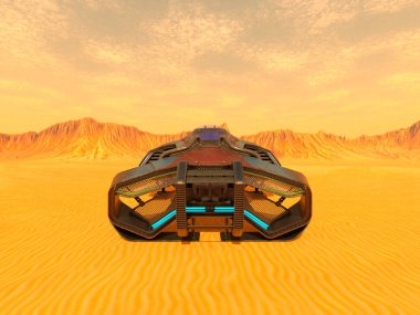 Uzay gemisi 3d cg render