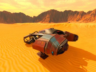 Uzay gemisi 3d cg render