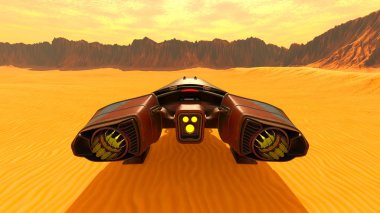 Uzay gemisi 3d cg render