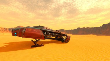 Uzay gemisi 3d cg render