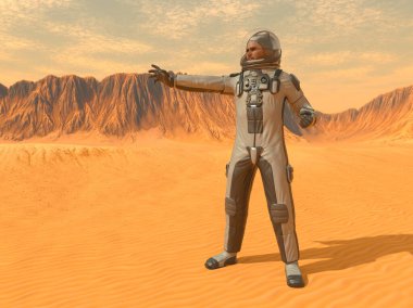 astronot 3D cg render