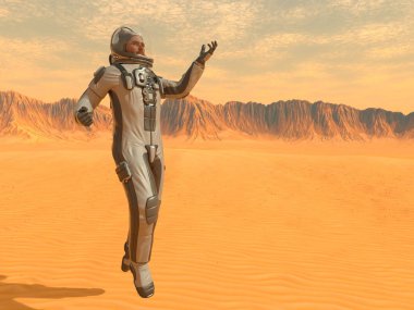 astronot 3D cg render