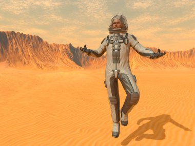 astronot 3D cg render