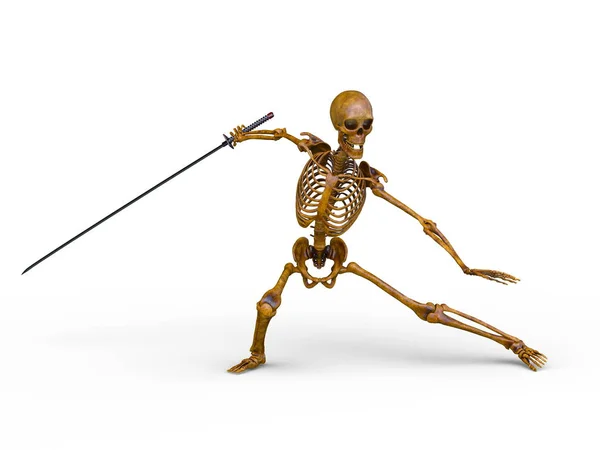 Renderização Esqueleto — Fotografia de Stock