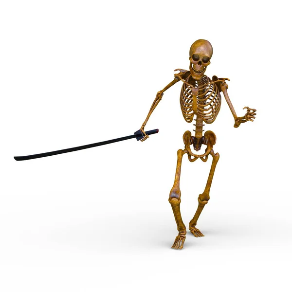 Renderização Esqueleto — Fotografia de Stock