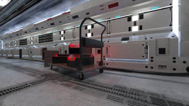 Uzay gemisi 3d cg render