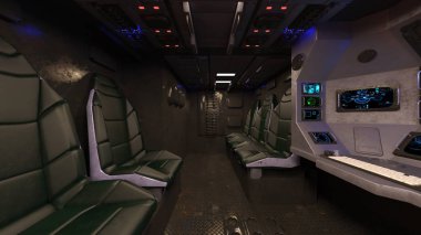 Uzay istasyonunun 3d cg görüntülemesi