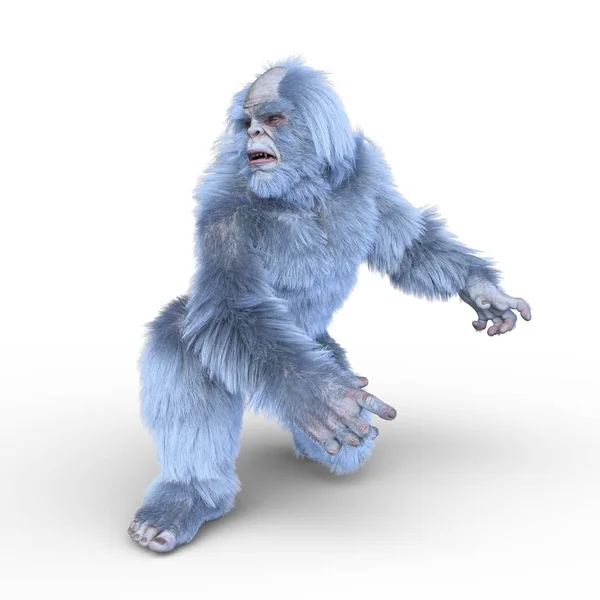 Rendering Del Mostro Gorilla — Foto Stock