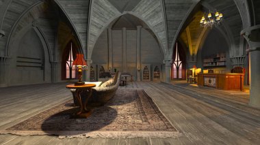 Manastırın 3d CG Hazırlaması