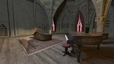 Manastırın 3d CG Hazırlaması