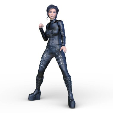 Süper kadın 3d cg render