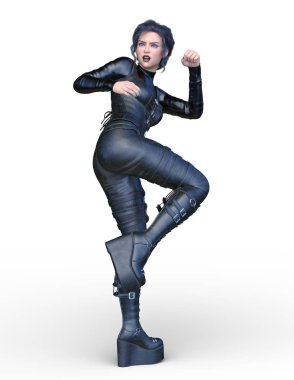 Süper kadın 3d cg render