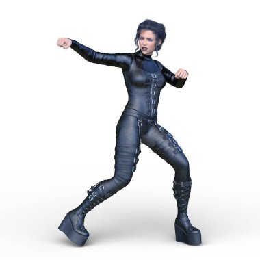 Süper kadın 3d cg render