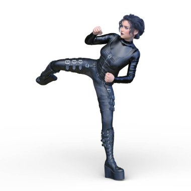 Süper kadın 3d cg render