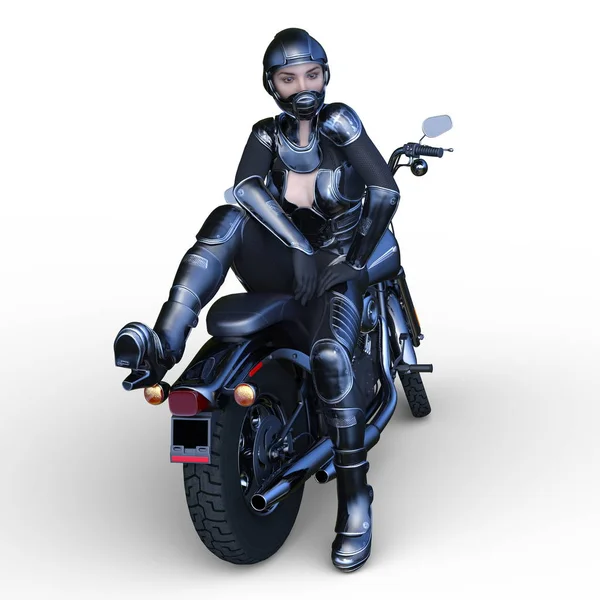 Rendering Von Sexy Rider — Stockfoto