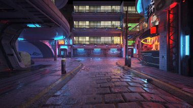 Şehir 3D cg render