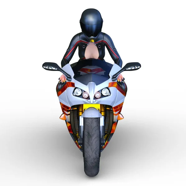 Rendering Von Sexy Rider — Stockfoto