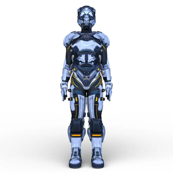 Renderizado Robot — Foto de Stock