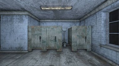 tuvalet 3D cg render