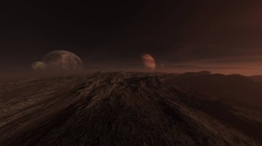 vahşi 3D CG render. NASA tarafından döşenmiş bu görüntünün elemanları.