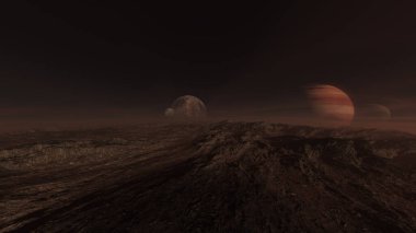 vahşi 3D CG render. NASA tarafından döşenmiş bu görüntünün elemanları.