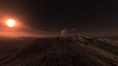 vahşi 3D CG render. NASA tarafından döşenmiş bu görüntünün elemanları.