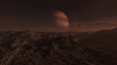 vahşi 3D CG render. NASA tarafından döşenmiş bu görüntünün elemanları.