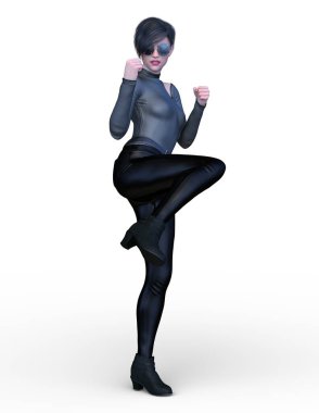 Süper kadın 3d cg render