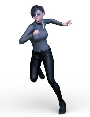 Süper kadın 3d cg render