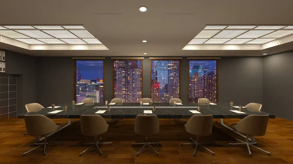 Rendering Modern Building Office — Stock Photo, Image