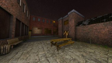 Alley geri 3d Cg render