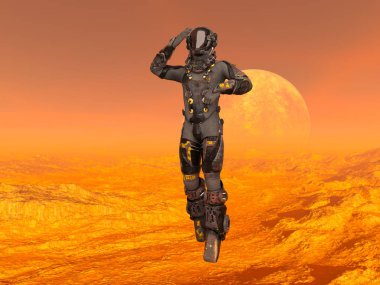 astronot 3D cg render
