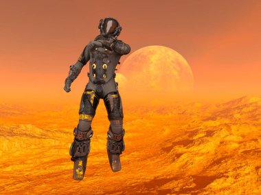 astronot 3D cg render