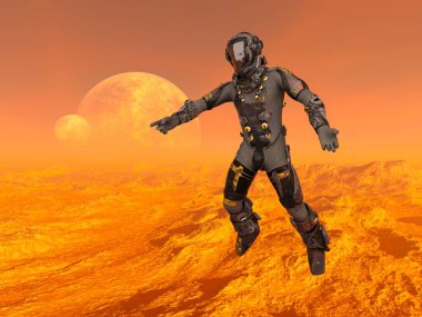 astronot 3D cg render