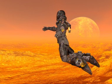 astronot 3D cg render