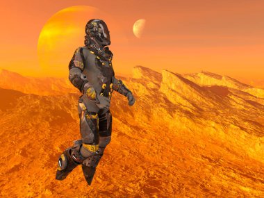 astronot 3D cg render