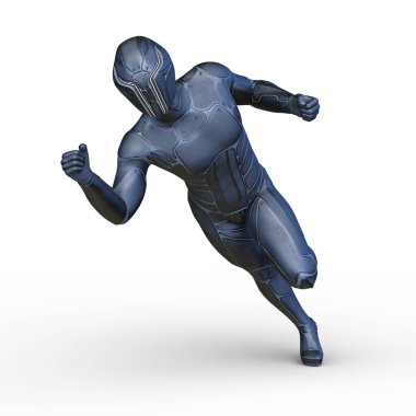 Siber adam 3D cg render