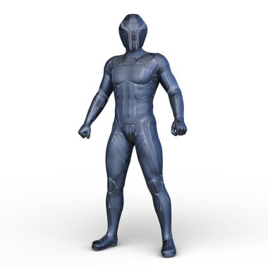 Siber adam 3D cg render