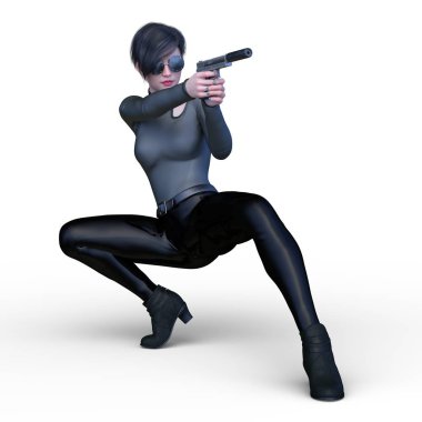 Süper kadın 3d cg render